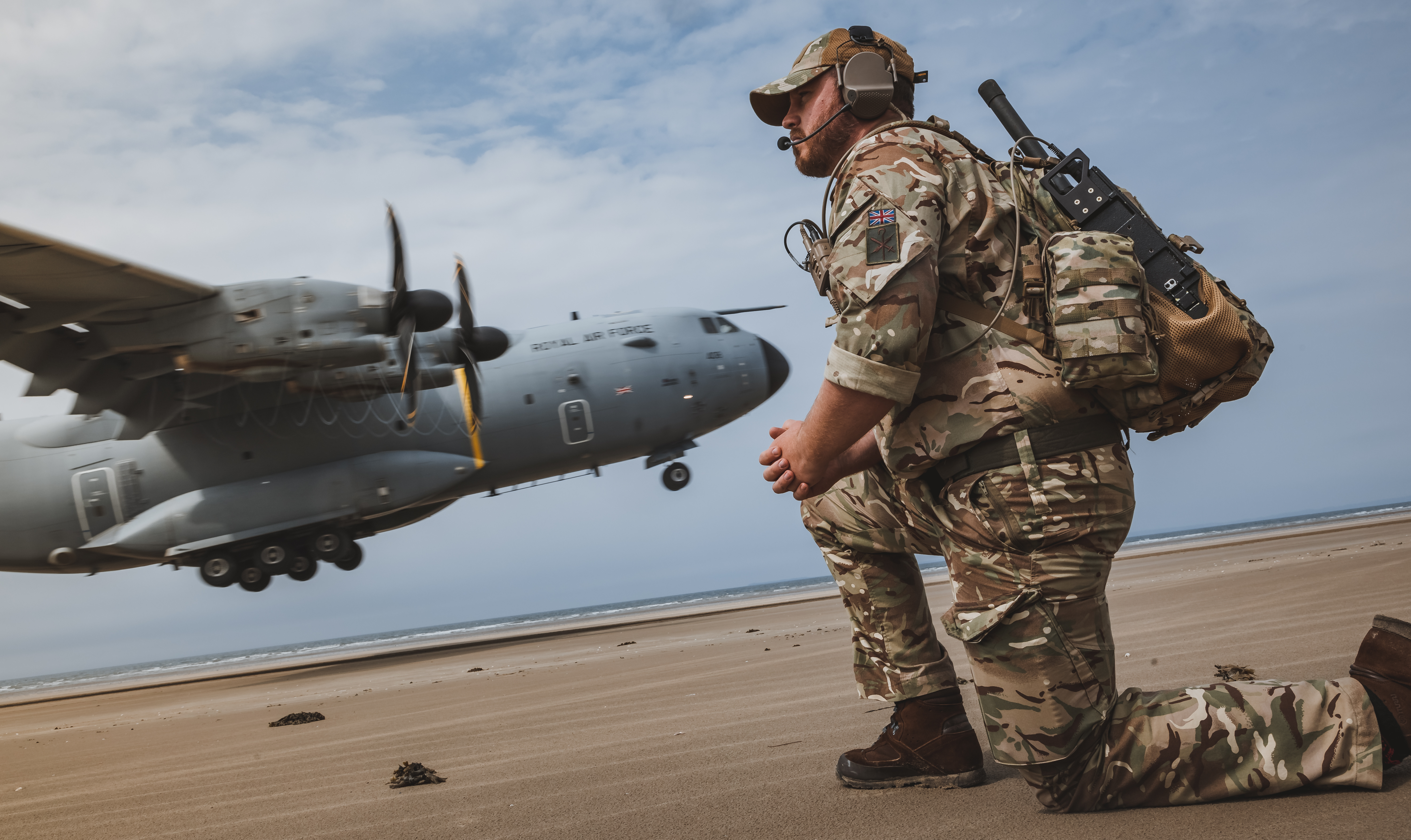 A400M touch and go landing